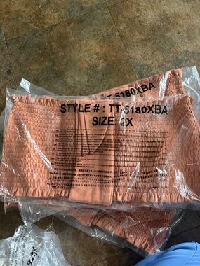 Peach Smocked Strapless Tube Top